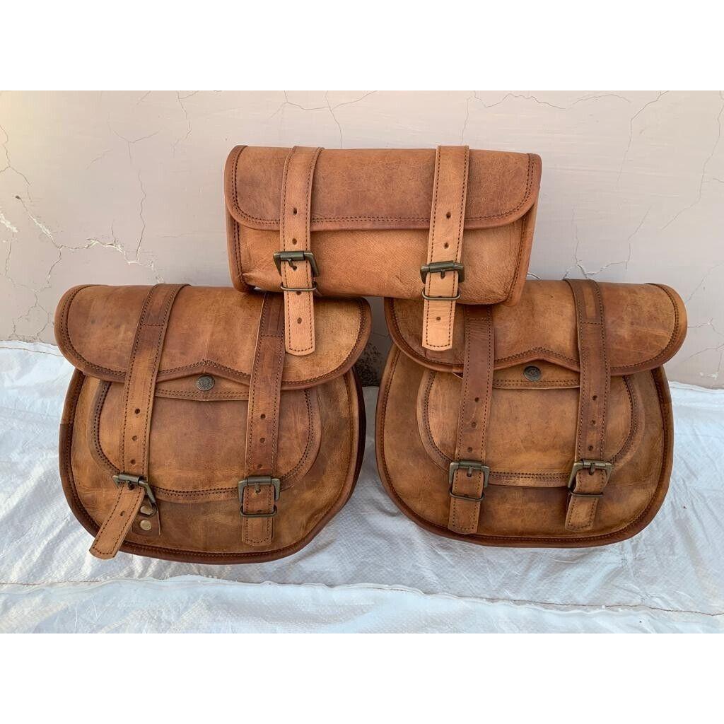 Кожаные мотоциклетные сумки Combo 3 седельной сумки для Sportster 3 Bags Combo