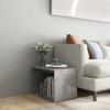 VidaXL Side Table Concrete Grey 59x36x38 Cm Chipboard