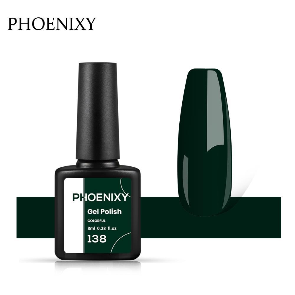 PHOENIXY, 60 цветов, гель-лак для ногтей, долговечный гель-лак, верхнее базовое покрытие, полуперманентный гель-лак, дизайн ногтей «сделай сам»