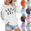 Women's Fashionable, Casual, Comfortable Round-neck, Hooded, Long-sleeved, Rugby-print Warm Sweater