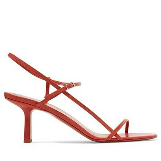 Elegant French Thin-Strap Sandals: Women's Summer 2022 Open-Toe High Heels with One-Word Buckle