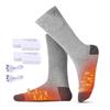 Winter Heating Socks Rechargeable Electric Heated Socks Battery Powered Cold Weather Cotton Socks with 3 Level Temperature Setting for Men Women