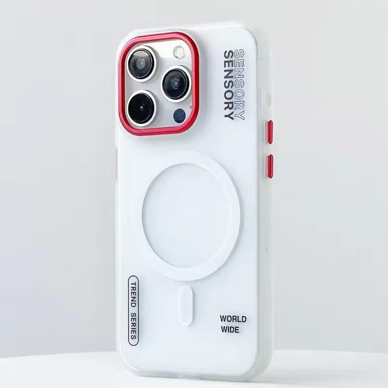 Для Magsafe Magnetic Trendy Armor Case для iPhone 16 ProMax 15 14 13 12 Pro Max Plus Wireless Charge Matte Case Metal Lens Cover