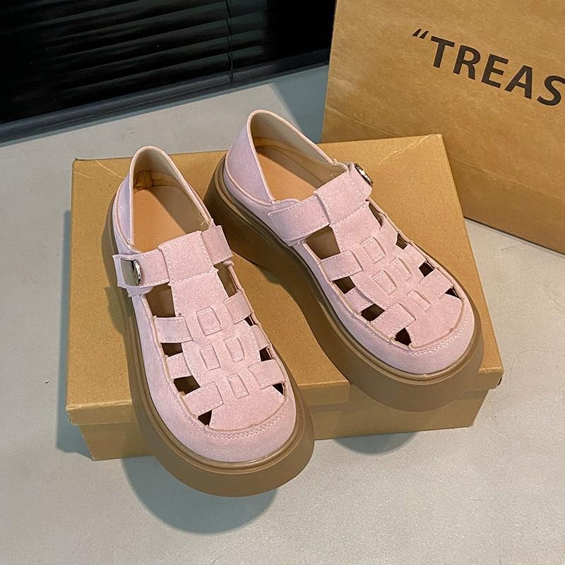 Fashion Roman Sandals 2025 Summer Retro Woman Shoes Clogs With Heel Muffins shoe Gladiator Original Girls New Thick Flat Elastic Band