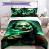 3pcs Joker character pattern bedding set duvet cover set includes duvet cover &pillowcases, perfect all season bedroom decoration & gift
