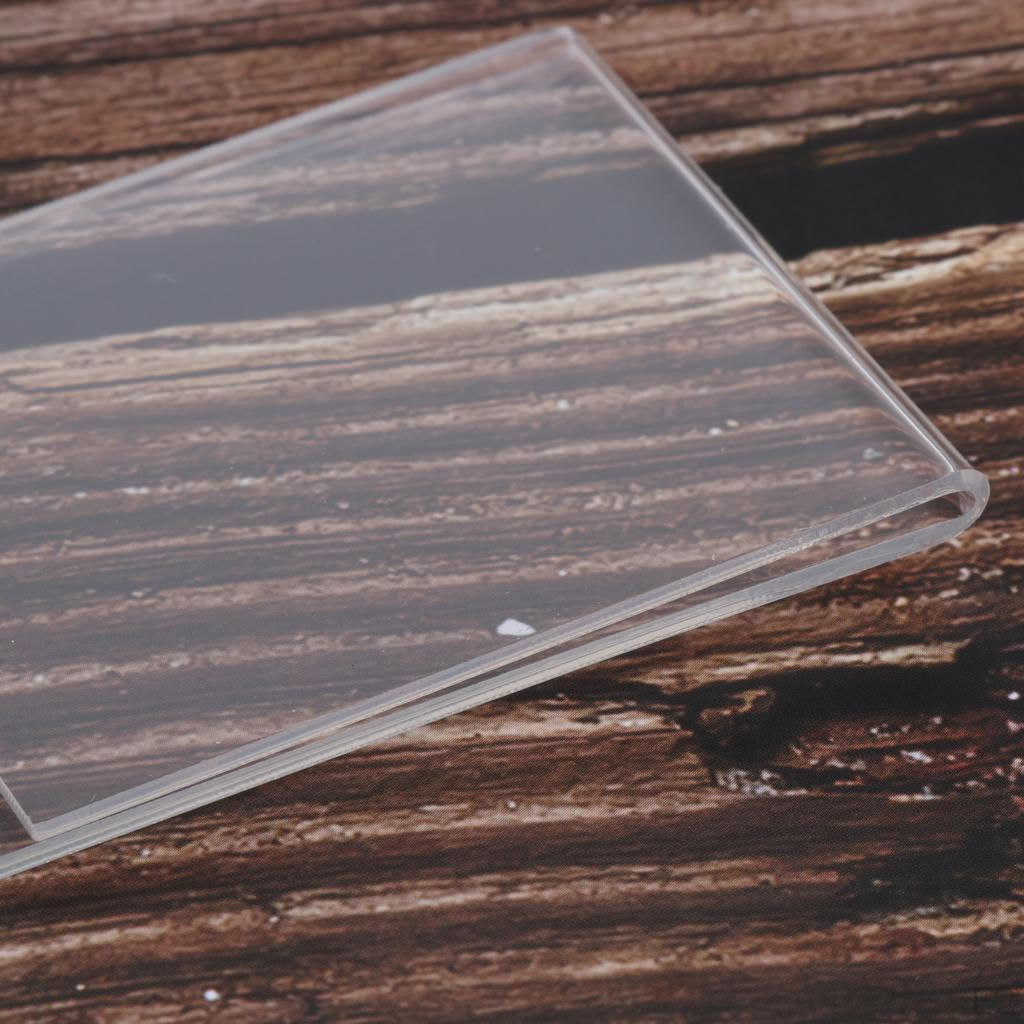 3" Transparent Photo Stand for Table Desk