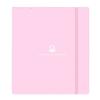 Папка-регистратор с блоком листов - safta - 4 кольца 35 мм - 100 листов A4 - 27x4x32 см - Бирюзовый/Светло-розовый