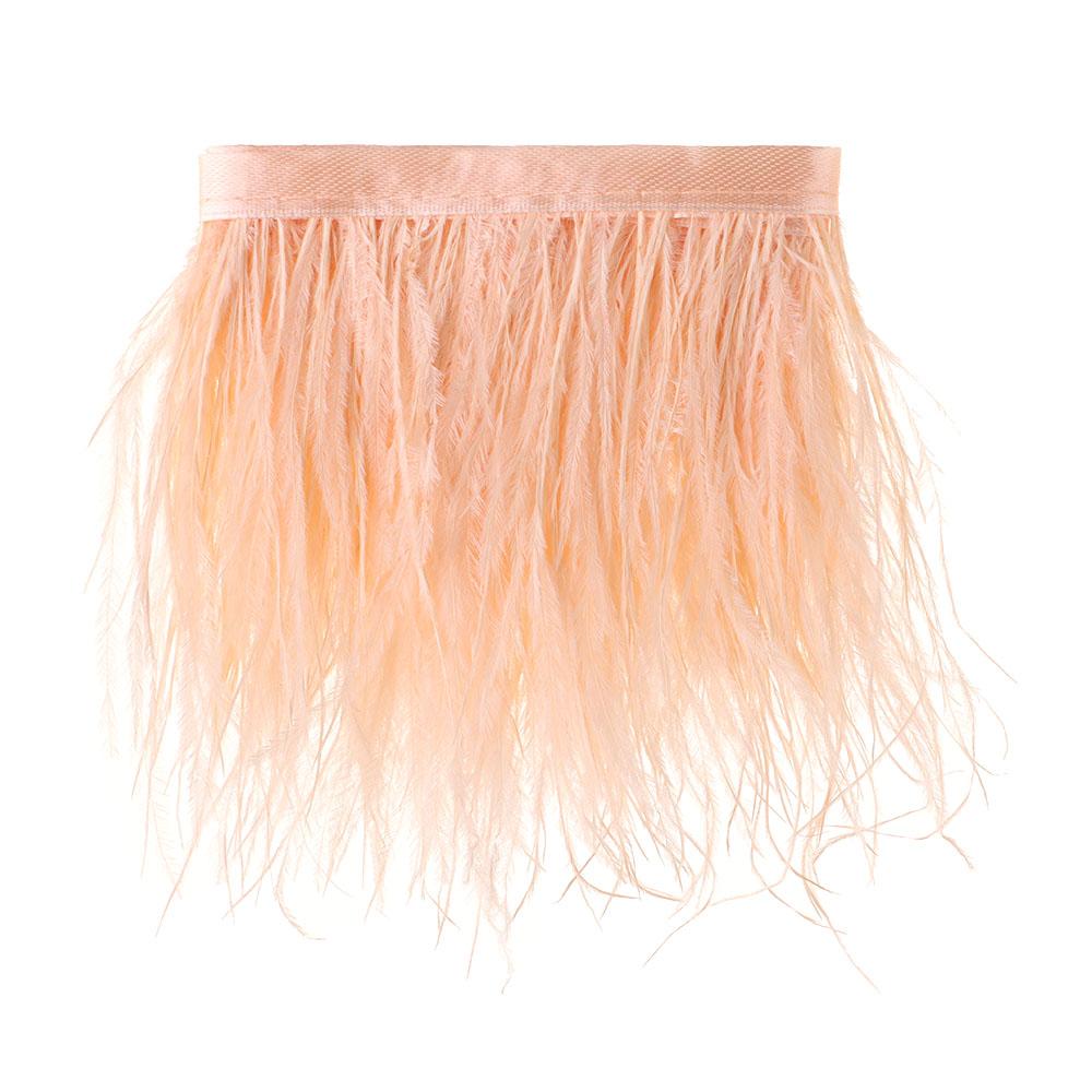 1 метр отделки из страусиных перьев 8-10 см, плюмаж, лента с кромкой для DIY, украшение свадебного платья, аксессуары для рукоделия