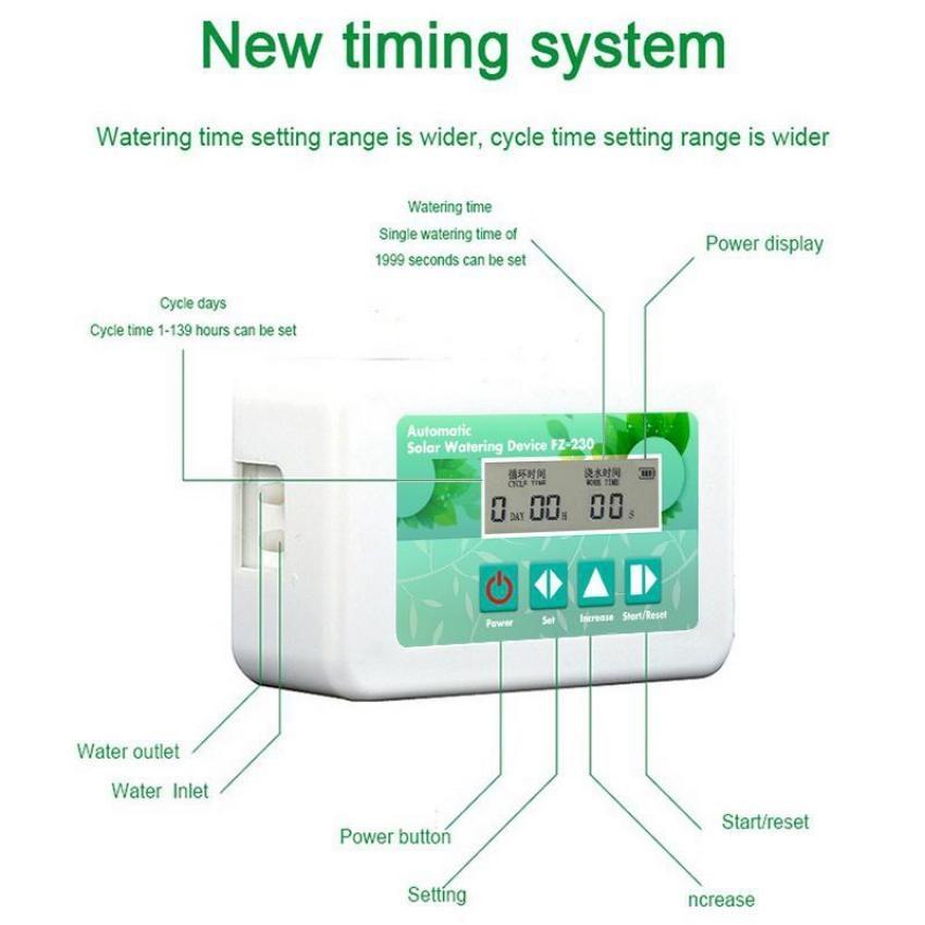 Солнечная энергия, автоматическое поливочное устройство, интеллектуальный таймер полива, водяной насос, ирригационная система, комплект системы полива сада, капельное дождевание в горшках