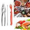 Crab Eating Tools 3pcs Zinc Alloy Nut Pliers Multifunctional Walnut Crab Clamp Cooking Tweezers Crazy For Kitchen Tool
