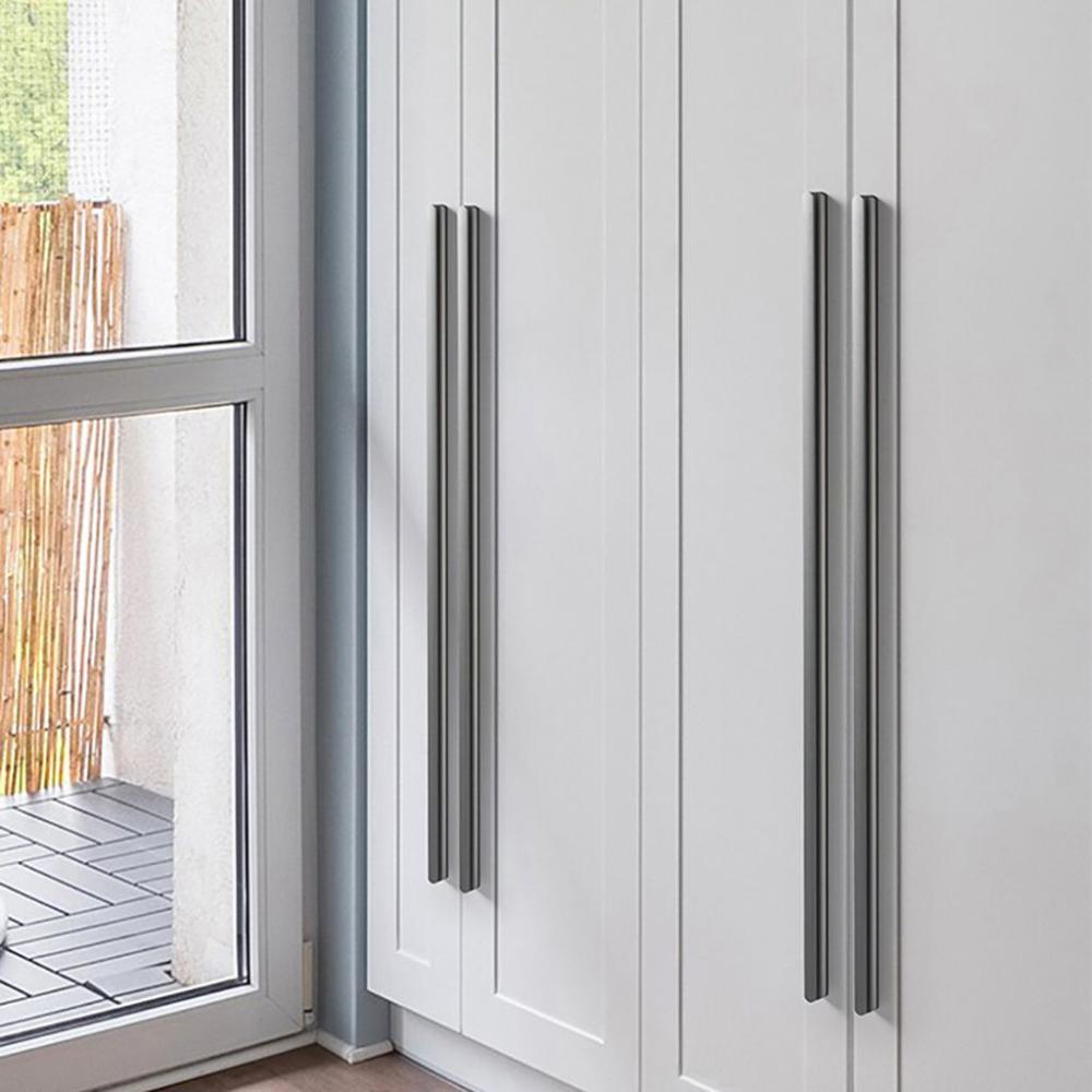 Современное украшение для шкафа Форма штанги Простые дверные ручки Мебельная фурнитура Ручки для ящиков Ручки-кнопки для ящиков