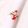 Christmas Napkin Rings Exquisite Decorative Zinc Alloy Napkin Buckles Christmas Banquet Hotel Table Decor Daily Use