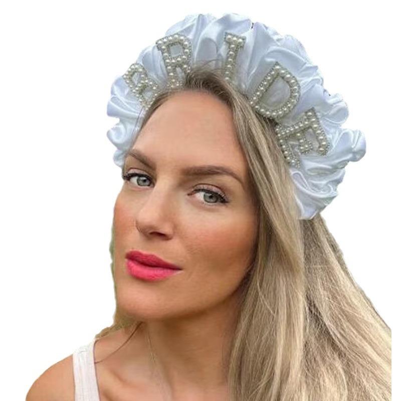 Bride, Large Intestine Wrinkling Headband, Bridal Wedding Decoration, Bachelor Party Gift, Party Decoration Gift, Wedding Gift