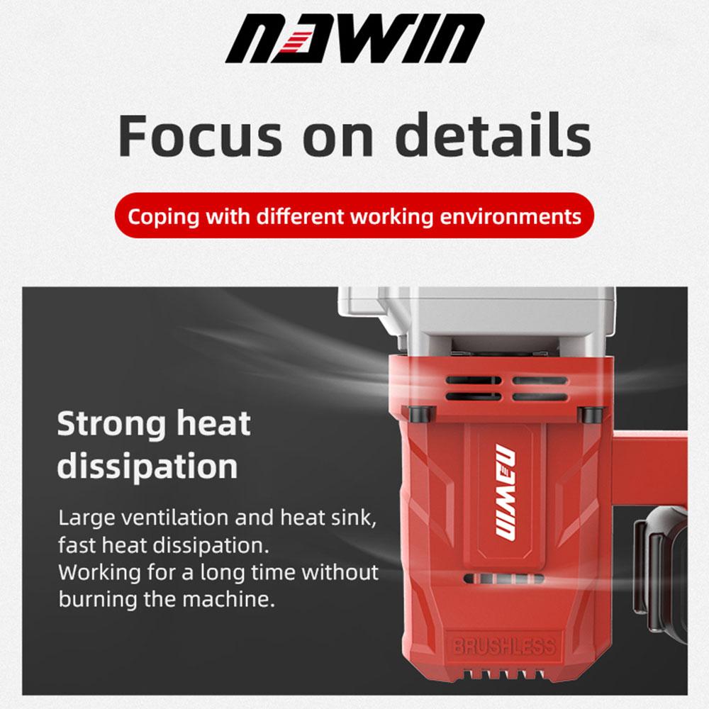 NAWIN Перфоратор высокой мощности тяжелый ударный электрический молоток бетонолом 21 В бесщеточный электрический молоток электроинструмент