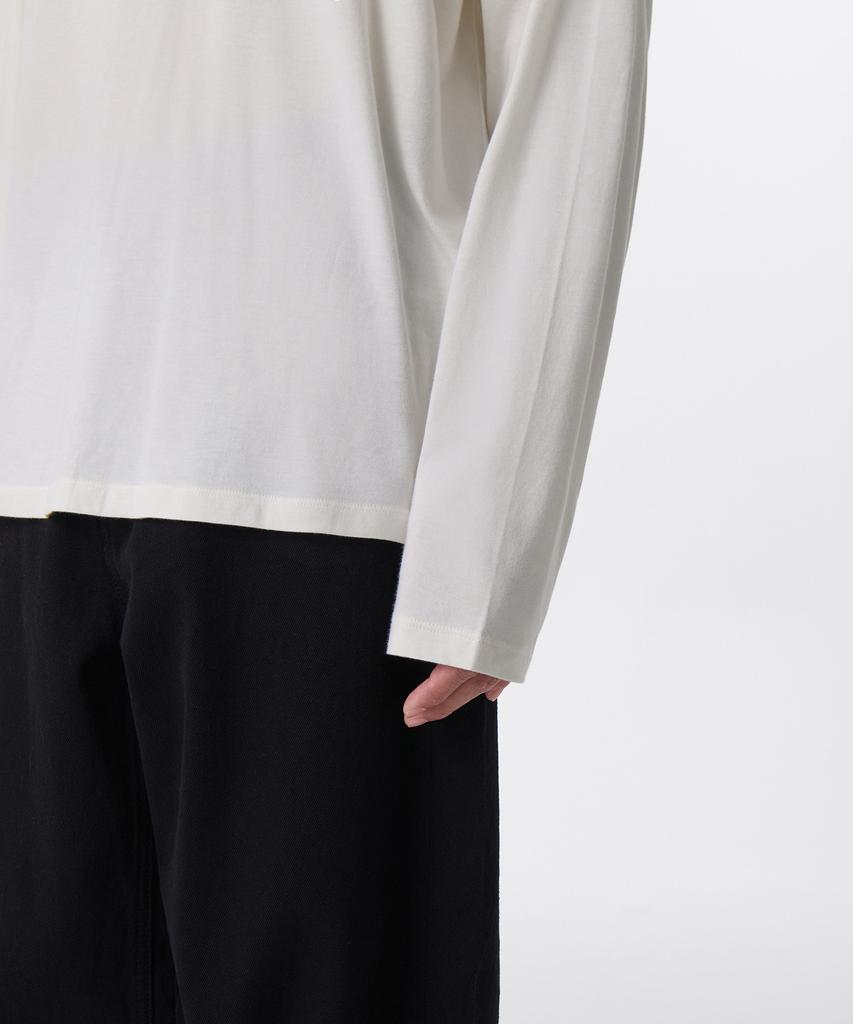 MUSINSA STANDARD Relaxed Cr Scoop Neck Long Sleeve T-Shirt [Cream]