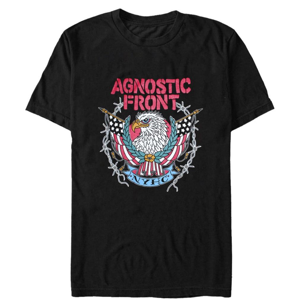 Y2k Summer Agnostic Front Graphic Cotton Band Tshirt Unisex Summer Short Sleeve Fashion Brand Tee Luxury Casual Vintage Tees