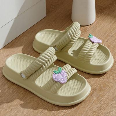 Модные шлепанцы Женская одежда Летние женские сандалии Нескользящие домашние сандалии Мягкие сандалии на платформе