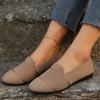 Large Size Flat-Bottomed Casual Single Shoes Solid Color One-Pedal Breathable Fashion Work Shoes Mesh