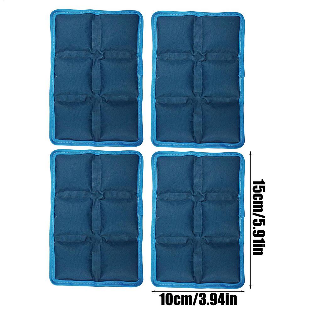 Многоразовый пакет со льдом-охладителем для ланч-боксов, пакет с холодным гелем, компактные моющиеся пакеты с ледяным гелем для кемпинга, пеших прогулок, пляжа, активного отдыха