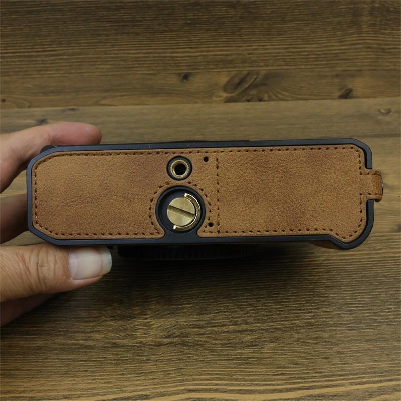 Nikon Zf Camera Half Case With Hand Grip Base Cover PU Leather Protective Sleeve Mirrorless
