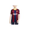 Футболка детская футбольная майка с коротким рукавом SW Fan Version 2020-21 сезона Home Barcelona Deep Navy Print Right Shoulder Детские топы CD4500-456