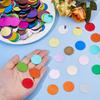 1set 144G PVC Sequins Pendants Flat Round Mixed color 28.5x0.3mm Hole: 1.4mm