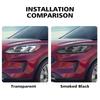 Виниловая пленка с высоким глянцем для Ford Kuga/Escape 2020-2026, защитная пленка для фар автомобиля, дымчато-черная, с защитой от царапин, предварительно вырезанная