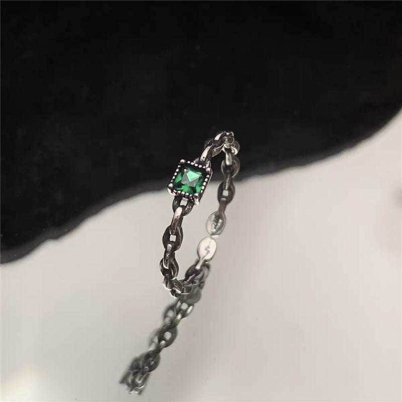 Элегантное маленькое квадратное кольцо для женщин, маленькие зеленые обручальные кольца с цирконом, свадебные украшения, подарок на помолвку