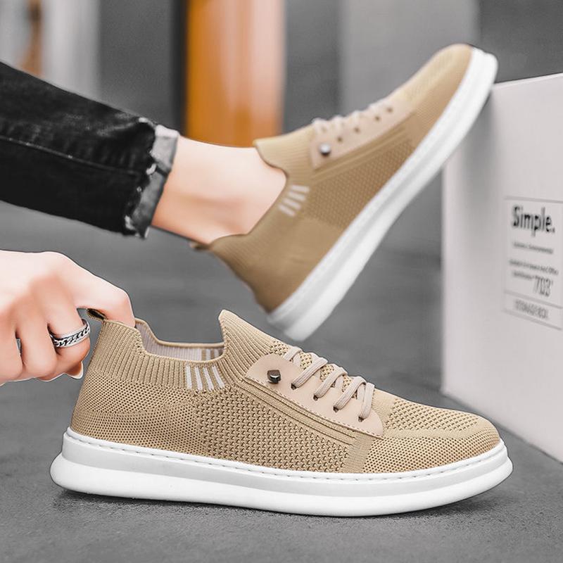 Модная мужская повседневная обувь Модные кроссовки для мужчин Легкая сетчатая дышащая обувь для прогулок на открытом воздухе Мужская обувь на плоской подошве Легкая Tenis Masculino