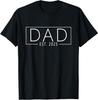 Dad Est. 2025 Expect Baby 2025, Father 2025 New Dad 2025 T-Shirt, Small, Black