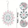 3D Mandala Metal Wind Spinner Outdoor Garden Decor for Yard Patio Balcony Indoor and Outside Use Rotating Wind Chime Art