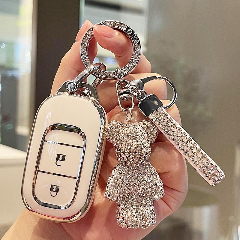 Чехол для автомобильного пульта дистанционного управления TPU, защитный чехол для брелока Honda CRV CR-V, подходит для Civic Accord HR-V HRV City Odyssey XR-V 2022-2024