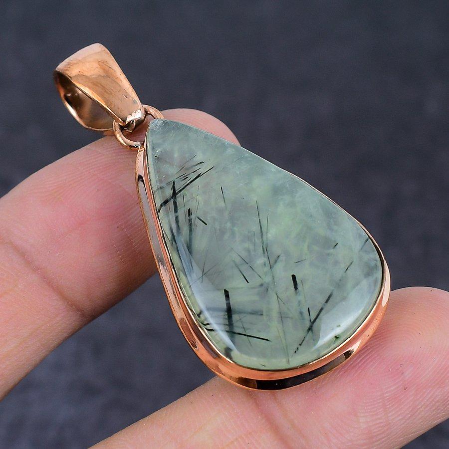 Подвеска из меди в этническом стиле из пренита 2,13 дюйма o7L48