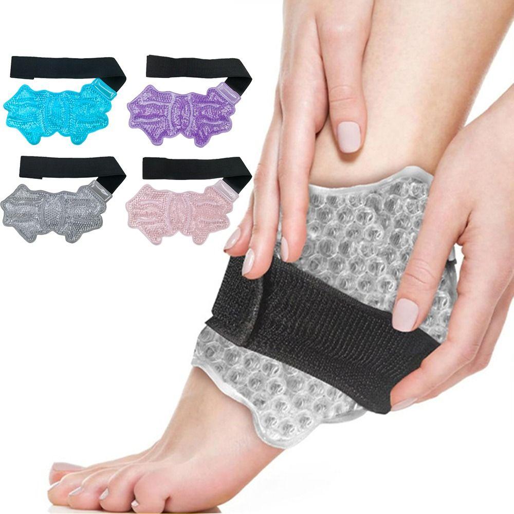 Hot Cold Gel Ankle Ice Pack Microwaveable Gel Ankle Wrap Sports Foot Ice Pack Post-Exercise Care