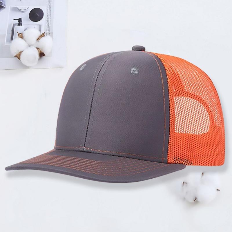 Micro-curved Mesh Hat Richardson 112 Truck Driver Hat Outdoor Sun Protection Shade Color Matching Baseball Hat