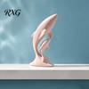 Ceramic Style Whale Ornament 3D Printed Ornaments, Mother And Child Figurines, Decorative Figurine for Office Modern Minimalist Double Sculpture Home