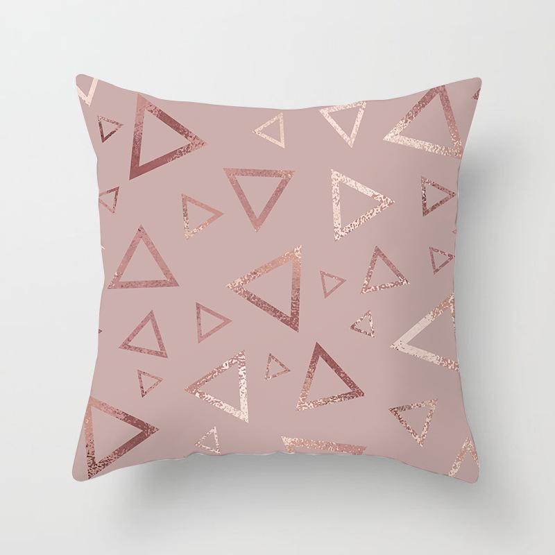 Новая наволочка цвета розового золота, розовая, персиковая, с эффектом персиковой кожи, для дома, диванная, на подушку, чехол