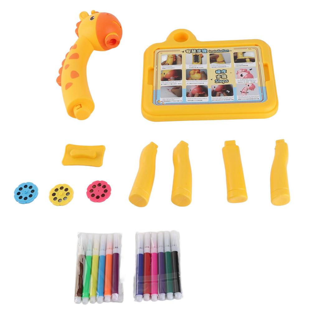 Children's Enlightenment Early Education Deer Projection Painting Table Set Music Baby Graffiti