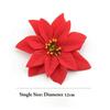 (Red (Pack of 36)) Christmas Poinsettias Red/Gold Velvet Decorative Artificial Flowers Christmas Flowers of Velvet Christmas Decorations Items