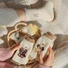 Super Thick Wool Socks, Double Flared Women's Autumn and Winter Thickened Mid-calf Socks, Warm Long Socks, Cartoon Long Calf