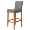 Stretch Spandex Bar Stool Cover Short Back Chair Slipcover For Dining Room Kitchen Banquet Small Size Seat Protector