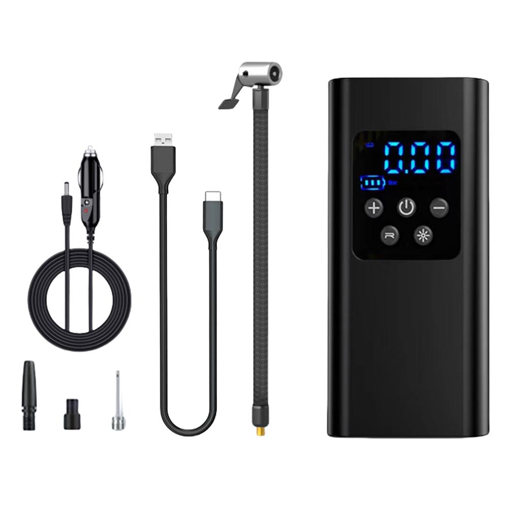 Беспроводной/Проводной Электрический Накачиватель Шин 150PSI Автомобильный Накачиватель Шин ЖК-Цифровой Дисплей Электрический Воздушный Компрессор со Светодиодной Подсветкой