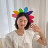 Подсолнух в корейском стиле, головной убор для детей - Милый реквизит для фото на день рождения и вечеринку