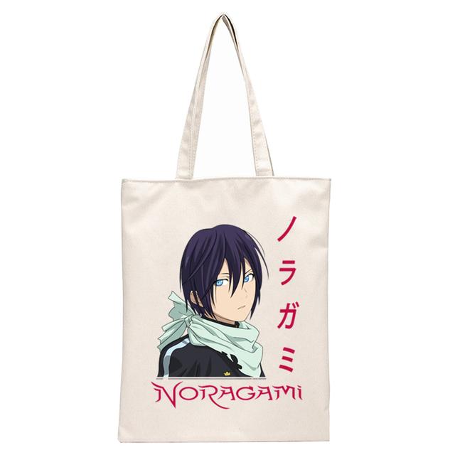 Сумки на плечо из японского аниме Noragami Kawaii Stray God YATO, повседневные сумки для покупок для девочек, женская элегантная холщовая сумка