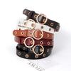 Versatile Leather Pu Belt For Women With Punching Detail And Buckle Metal