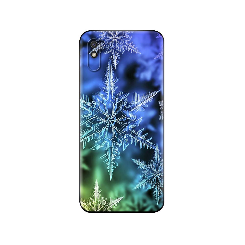 Черный ТПУ чехол для Xiaomi Redmi 7A 8 8A 9 9A 9C Чехол Redmi Note 8T 8 Pro T Note 9 9S 9 Pro Чехол Зимние Снежные Цветы Мода