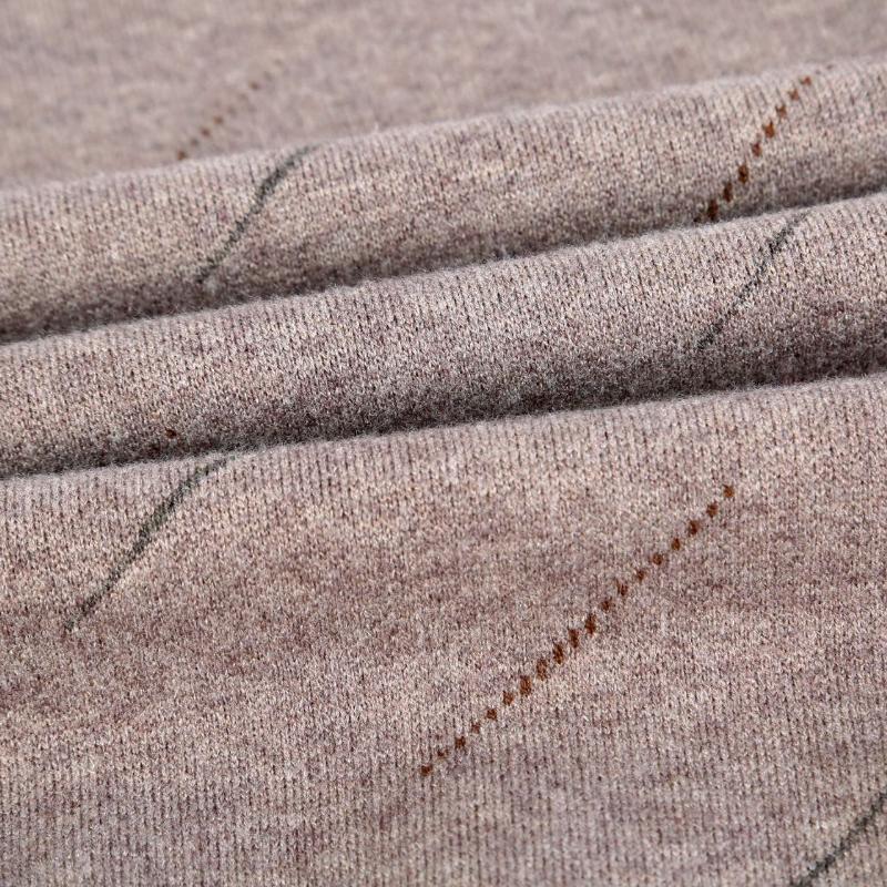 Man Autumn and Winter Clothes Middle-aged V-neck Sweater Men's Thickened Sweater Knitted Base Shirt