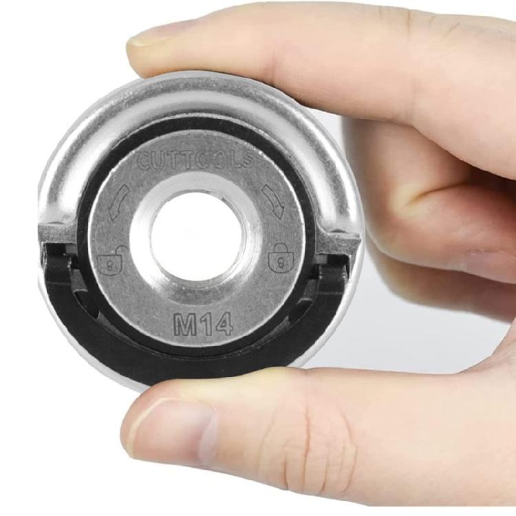 Самоблокирующаяся 1 шт. нажимная пластина диаметром 44,7 мм M14, сменная резьба, угловая шлифовальная машина, набор внутренних и наружных фланцевых гаек, инструменты