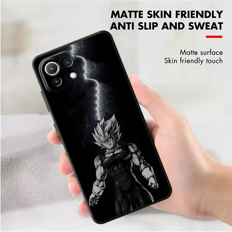 Dragon Ball Goku Vegeta Black Soft Phone Cover Case for Xiaomi Mi 10T 13Lite 11 Lite 12 Lite 15 11T Pro 12T 14 Pro 12x