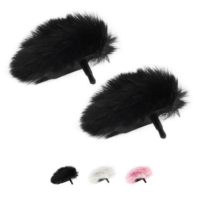 2 шт. Черно-белый микрофон DJI MIC 2 ветрозащита пушистая ветрозащитная муфта пенопластовая накладка